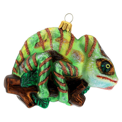 Chameleon Christmas Ornament 