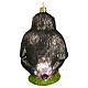 Mandrillo decoro albero Natale vetro soffiato s5