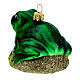 Blown glass Christmas ornament, frog s6