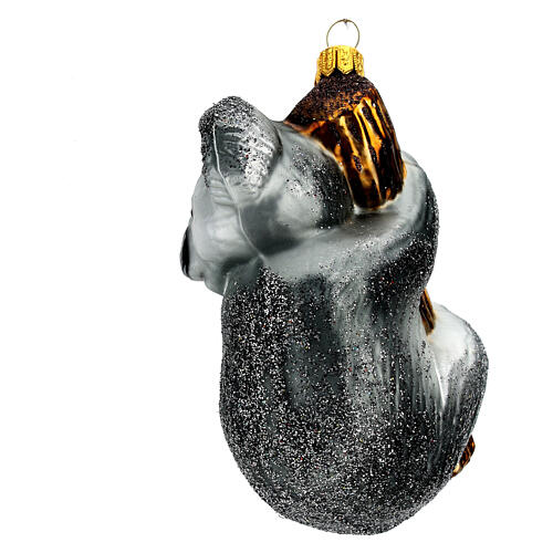 Koala sur branche décoration verre soufflé sapin Noël 5