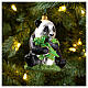 Panda décoration verre soufflé sapin Noël s2