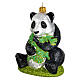 Panda enfeite para árvore de Natal vidro soprado s4