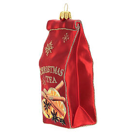 Décorations sapin verre soufflé: Thé sachet décoration sapin Noël verre soufflé