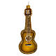 Acoustic Guitar blown glass Christmas tree decoration s1