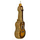 Blown glass Christmas ornament, acoustic guitar s4