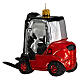 Blown glass forklift, Christmas tree decoration s5