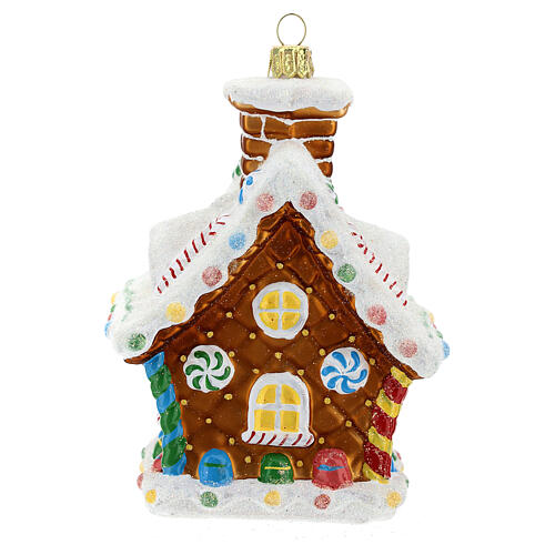 Blown glass Christmas ornament, gingerbread house | online sales on ...