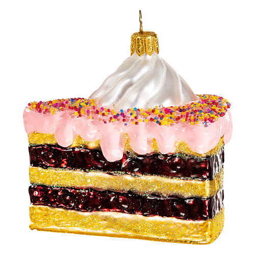 Tort wielowarstwowy szkło dmuchane dekoracja choinkowa 1