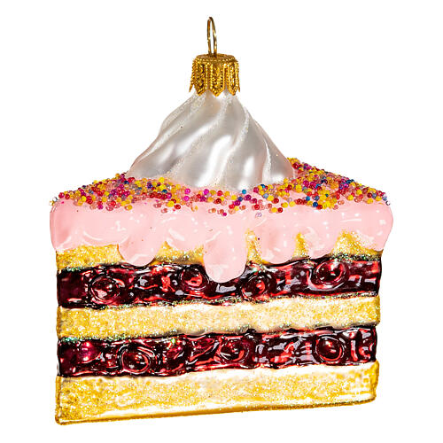 Tort wielowarstwowy szkło dmuchane dekoracja choinkowa 3