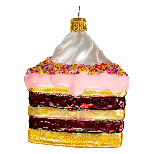 Tort wielowarstwowy szkło dmuchane dekoracja choinkowa 5
