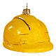 Blown glass Christmas ornament, hard hat s3