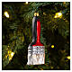 Blown glass brush decoration for Christmas tree s2