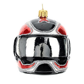 Helm, Weihnachtsbaumschmuck aus mundgeblasenem Glas