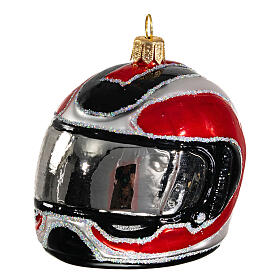 Helm, Weihnachtsbaumschmuck aus mundgeblasenem Glas