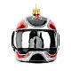 Helm, Weihnachtsbaumschmuck aus mundgeblasenem Glas s1