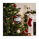 Casco moto vidrio soplado decoración árbol Navidad s4