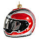 Casco moto vidrio soplado decoración árbol Navidad s6