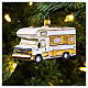 Motorhome blown glass Christmas tree decoration s2