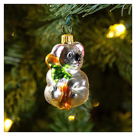 Koala vetro soffiato addobbo albero Natale