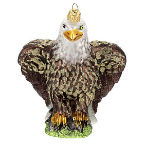 Blown glass ornaments: Blown glass Christmas ornament, sea eagle