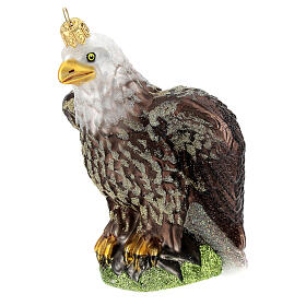Blown glass ornaments: Blown glass Christmas ornament, sea eagle
