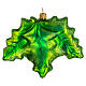 Blown glass Christmas ornament, holly s5