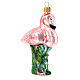 Rosa Flamingo, Weihnachtsbaumschmuck aus mundgeblasenem Glas s5