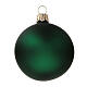 Adorno árbol vidrio soplado bola 60 mm verde opaco 6 piezas s2