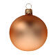 Set 6 balls Christmas tree copper blown glass 60 mm s2