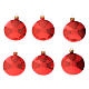 Christbaumkugeln aus Glas in glänzendem rot 6 Stück, 80 mm s1