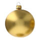 Palline 6 pz albero Natale oro opaco 80 mm vetro soffiato s2