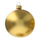 Christmas ball ornament matte gold 80 mm glass blown 6 pcs s2
