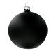 Palline nero opaco vetro soffiato albero Natale 100 mm 4 pz s2