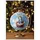 Christbaumkugel aus Glas Maria und Jesuskind, 150 mm s2