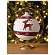 Christmas ball ornament reindeer snowflakes blown glass 150 mm s2