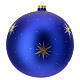 Pallina Natale villaggio albero dorato vetro soffiato 200 mm s4