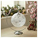 Christmas ball white snow landscape blown glass 200 mm s2
