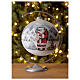 Christmas ball ornament Santa Claus winter village blown glass 150 mm s2