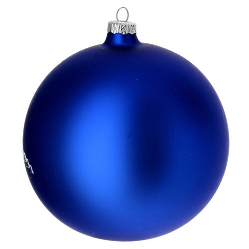 Christmas ball full moon lake blown glass 150 mm 4