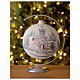 Glass ball ornament white church angel 150 mm s2