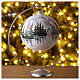 Christmas tree ball alpine lake blown glass 150 mm s2
