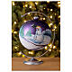 Christbaumkugelaus Glaswinterliche Landschaft mit Kind und Schlitten, 150 mm s2