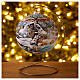 Christmas tree ornaments snowy house blown glass 150 mm s2