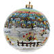 Christmas tree ornaments snowy house blown glass 150 mm s5