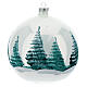 Christbaumkugel aus Glas mit Motiv der Weihnachtsgeschichte weiß, 150 mm s5