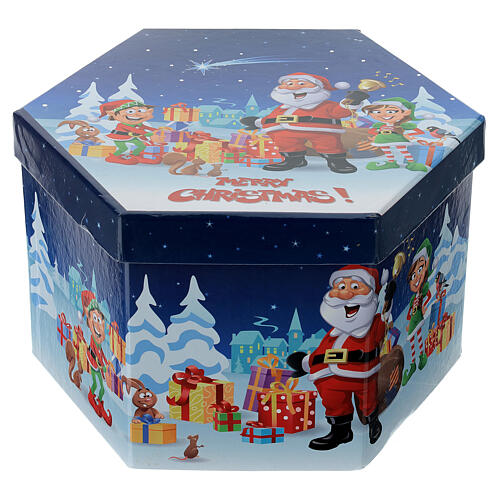 Christmas ball Santa Claus with an elf 75 mm 5