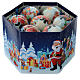 Christmas balls Santa Claus with elf 75 mm s4