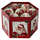 Santa Claus Christmas tree ball ornaments 75 mm s3