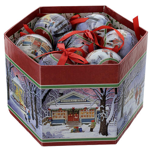 Christmas tree balls assorted 75 mm 5