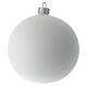 Glass Christmas ball Mary and Child white decor 100 mm s5